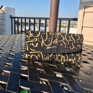 Vintage Arabic Script Bag. Wallet. Clutch. Middle East